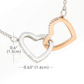 Interlocking Heart Necklace for Wife