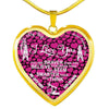 Oilfield Wife Heart Shape Pendant Necklace