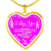 Oilfield Wife Heart Shape Pendant Necklace