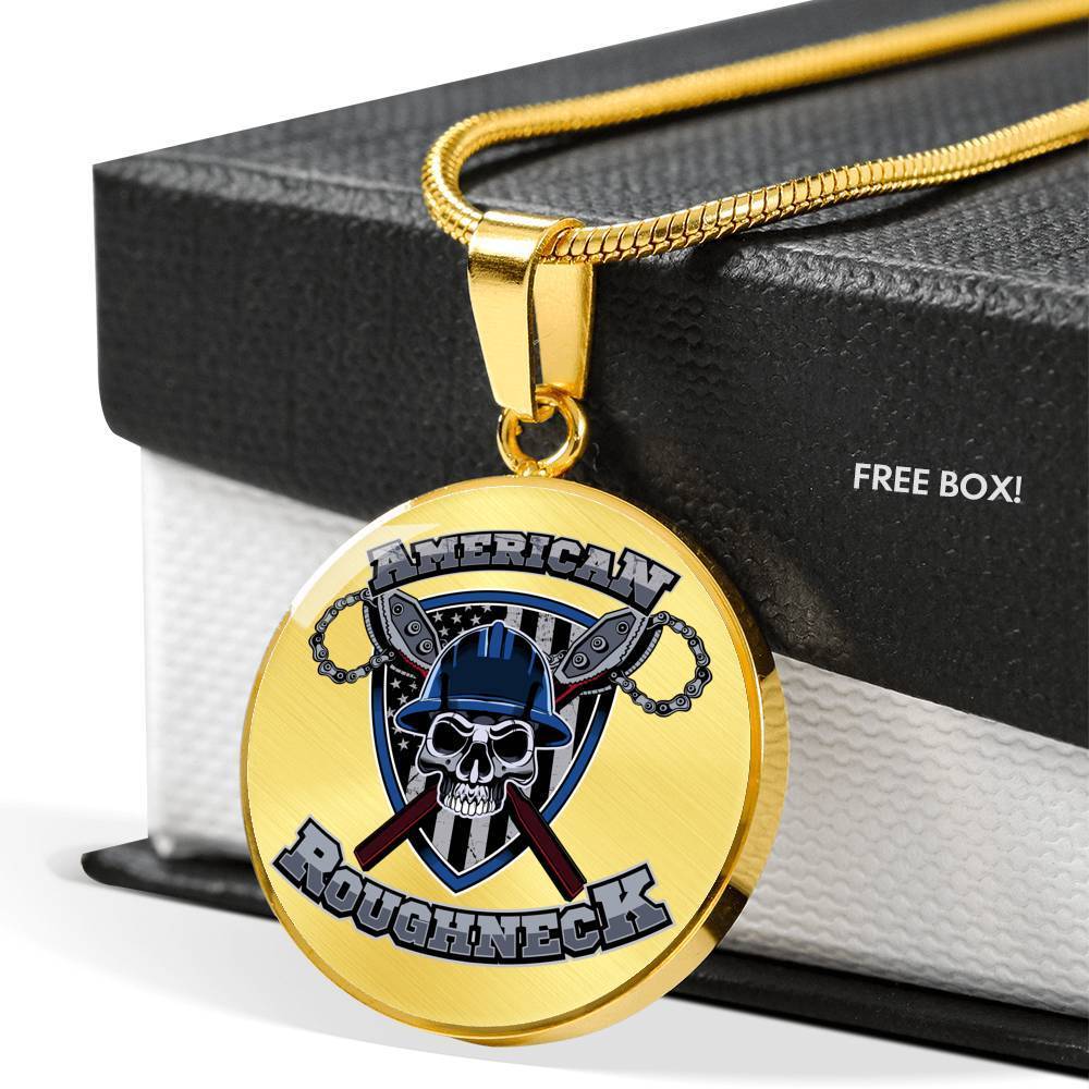 American Roughneck Round Necklace
