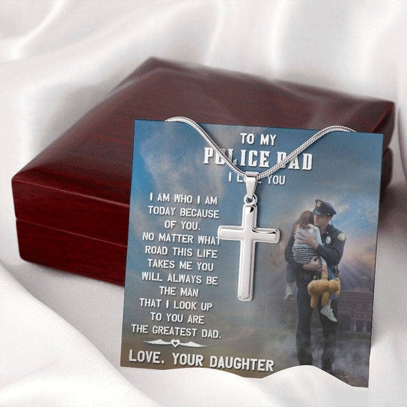 Police Dad Cross From Daughter