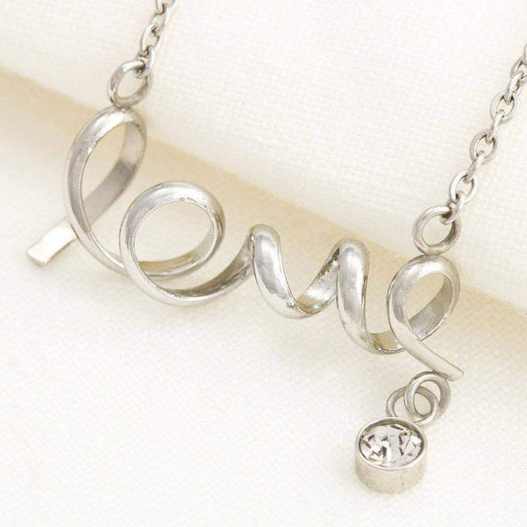Scripted Love Necklace From Husband