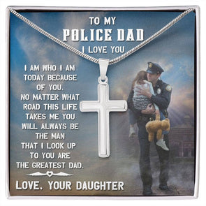 Police Dad Cross From Daughter