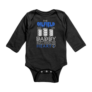 Daddy Oilfield Heart Son Baby Bodysuit