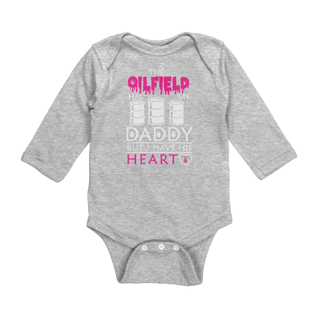 Daddy Oilfield Heart Daughter Baby Bodysuit