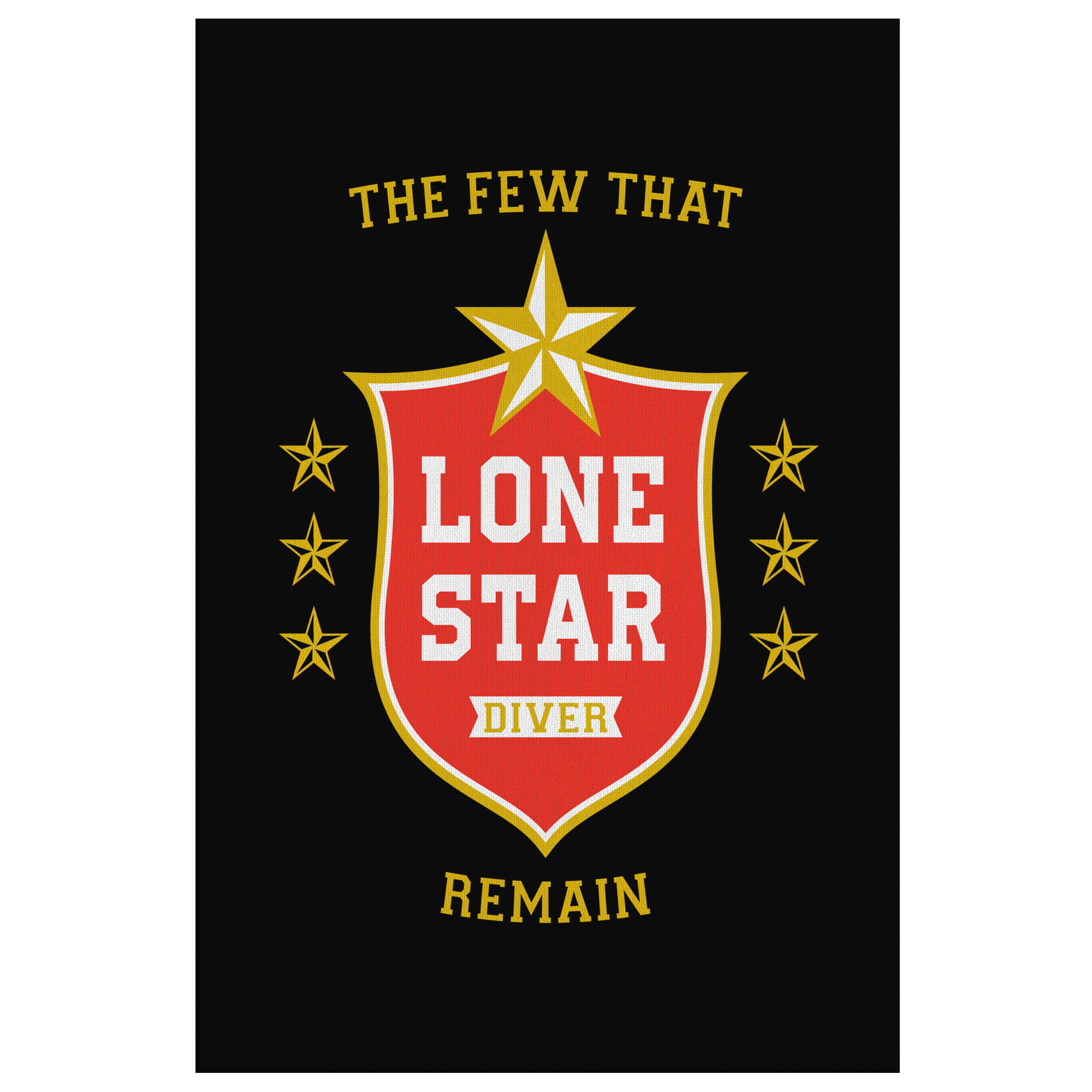 Lone Star Diver Canvas