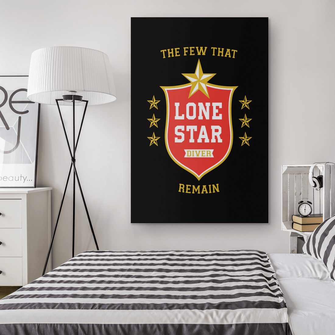 Lone Star Diver Canvas