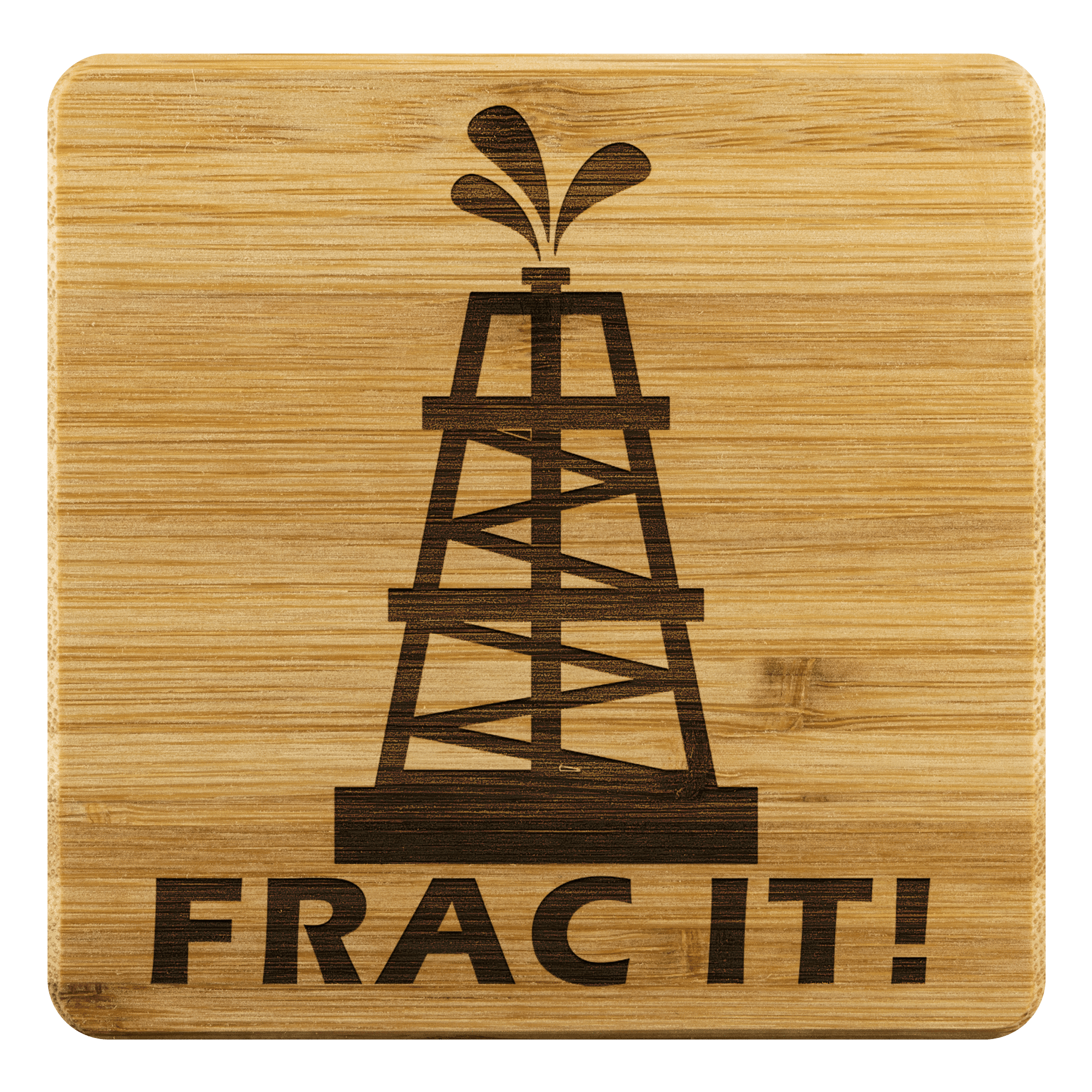 Frac It Bamboo Coaster