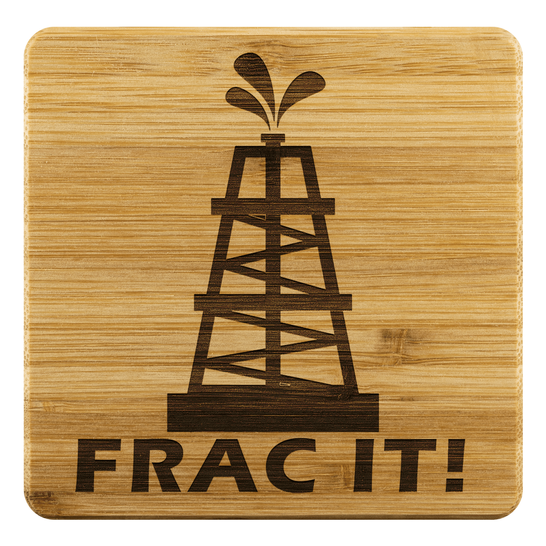 Frac It Bamboo Coaster