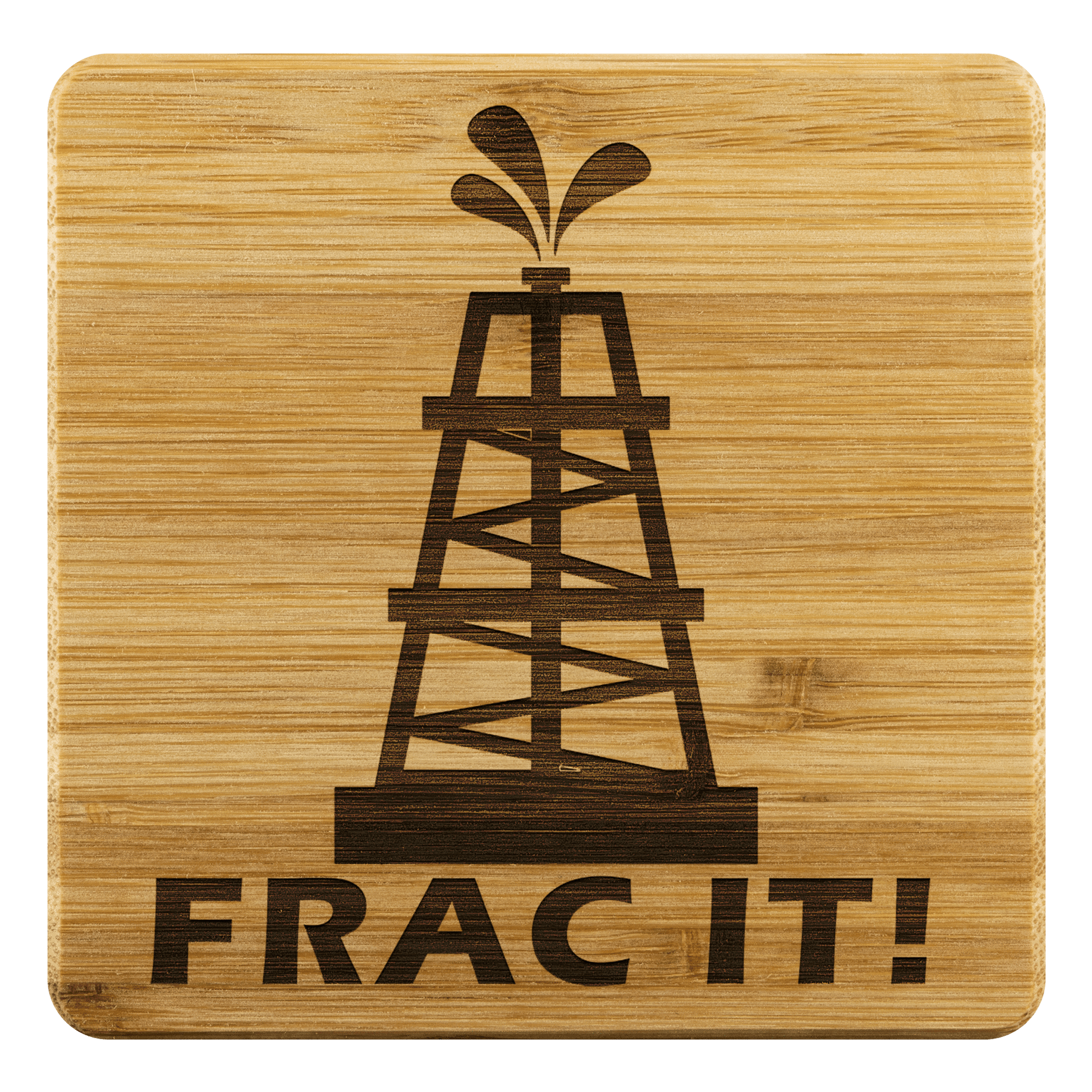 Frac It Bamboo Coaster