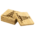 Frac It Bamboo Coaster