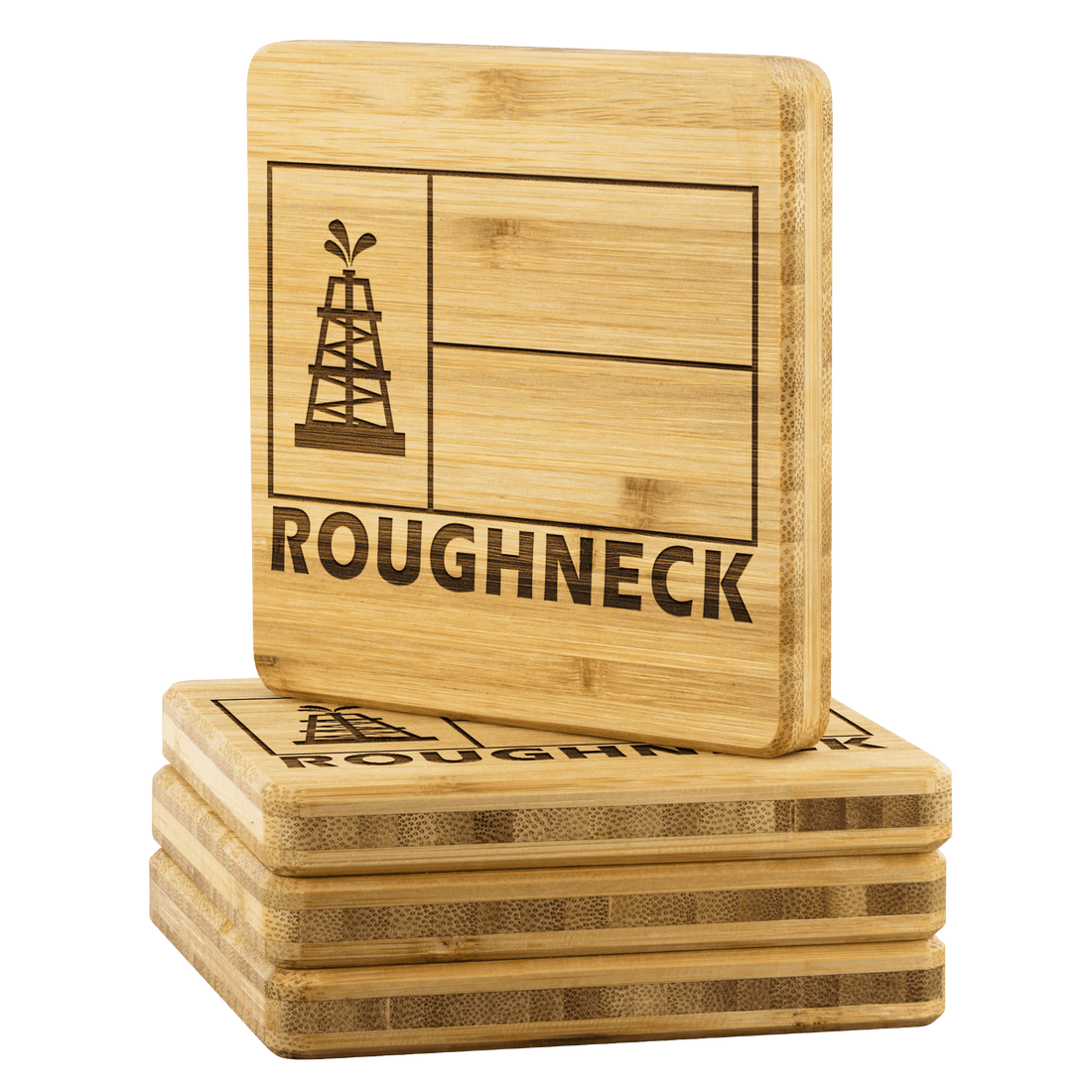Texas Flag Roughneck Coaster Set