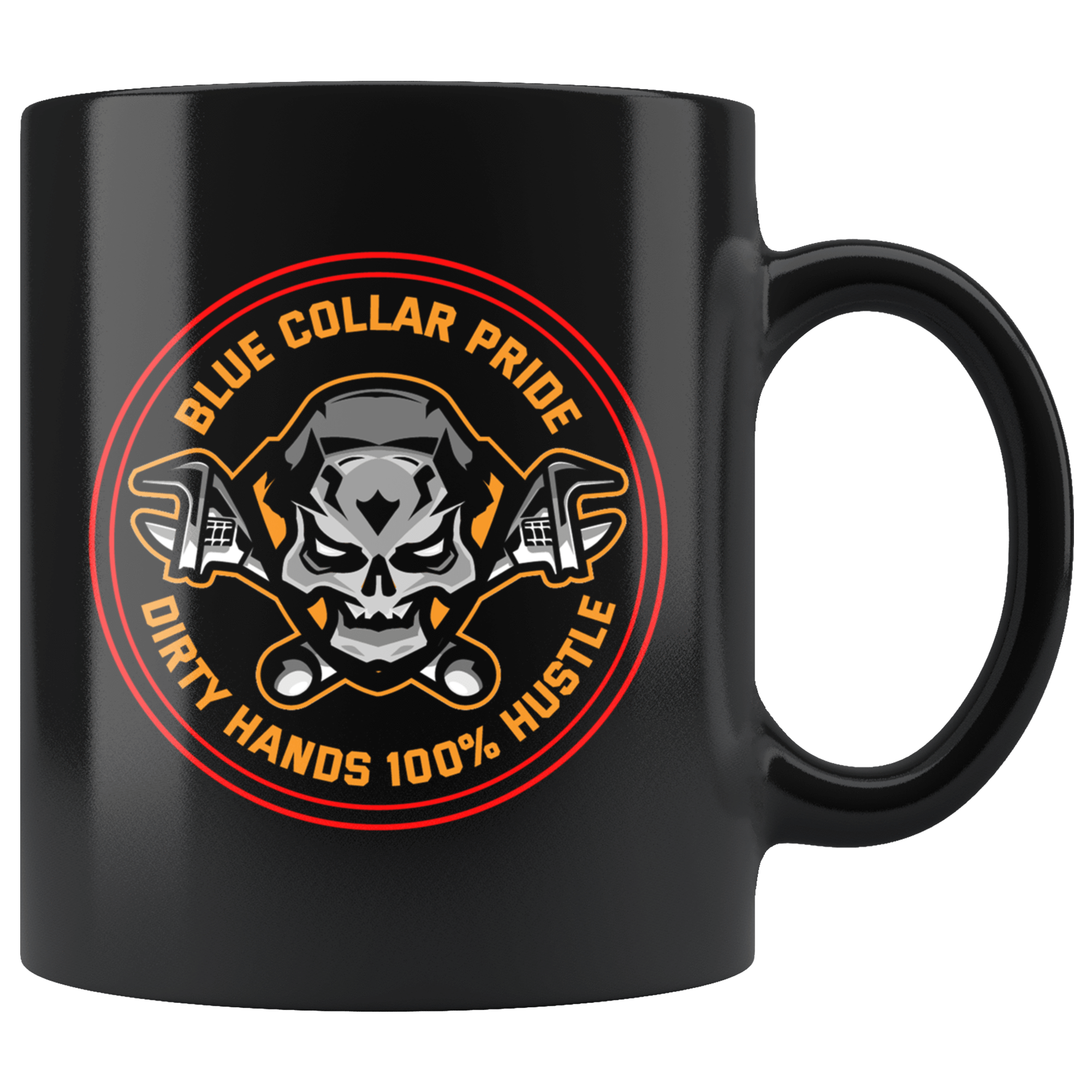 Dirty Hands Hustle Skull Mug