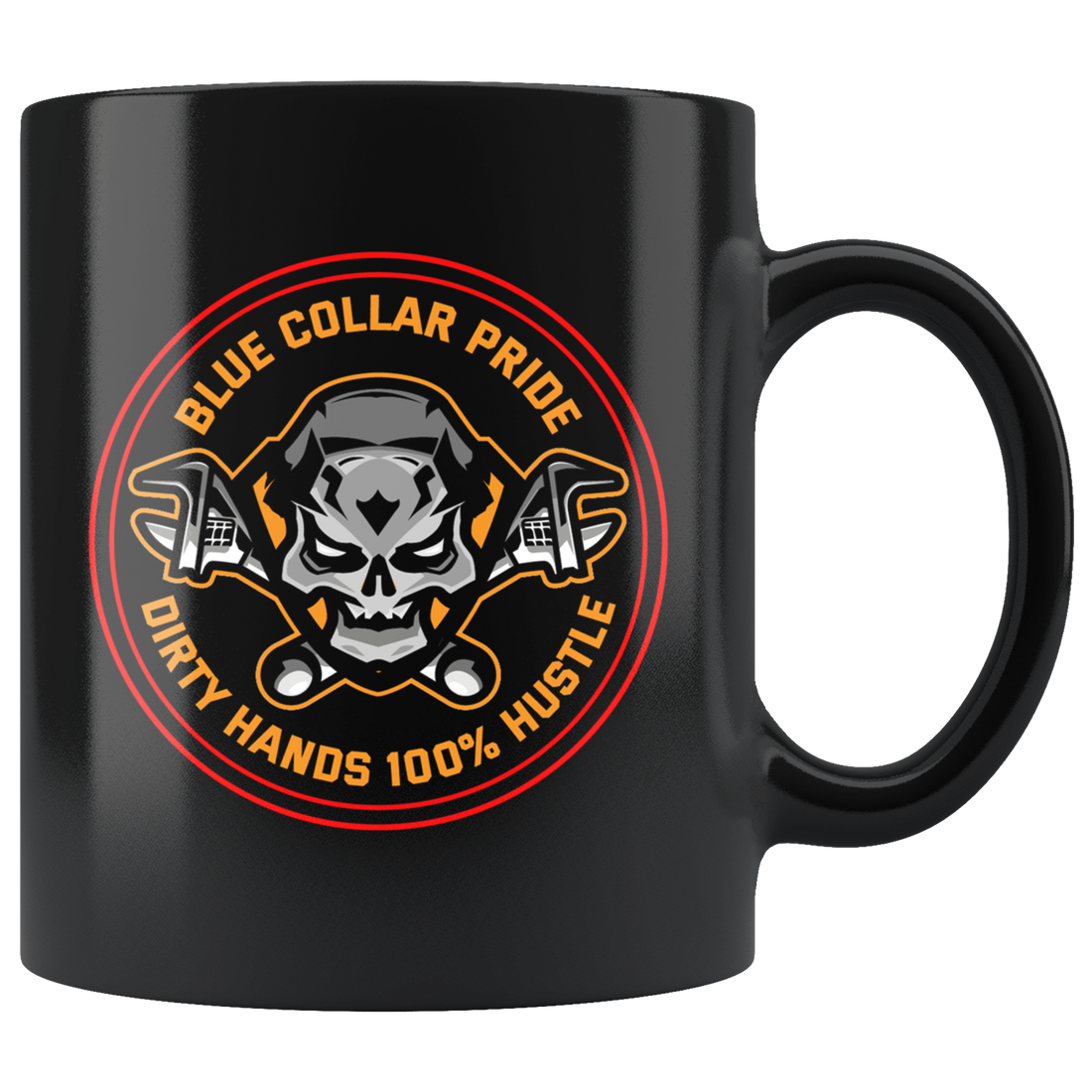 Dirty Hands Hustle Skull Mug