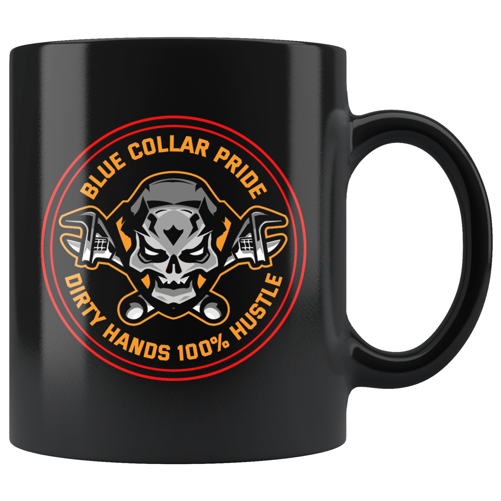 Dirty Hands Hustle Skull Mug