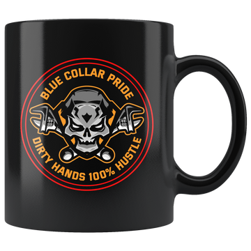 Dirty Hands Hustle Skull Mug