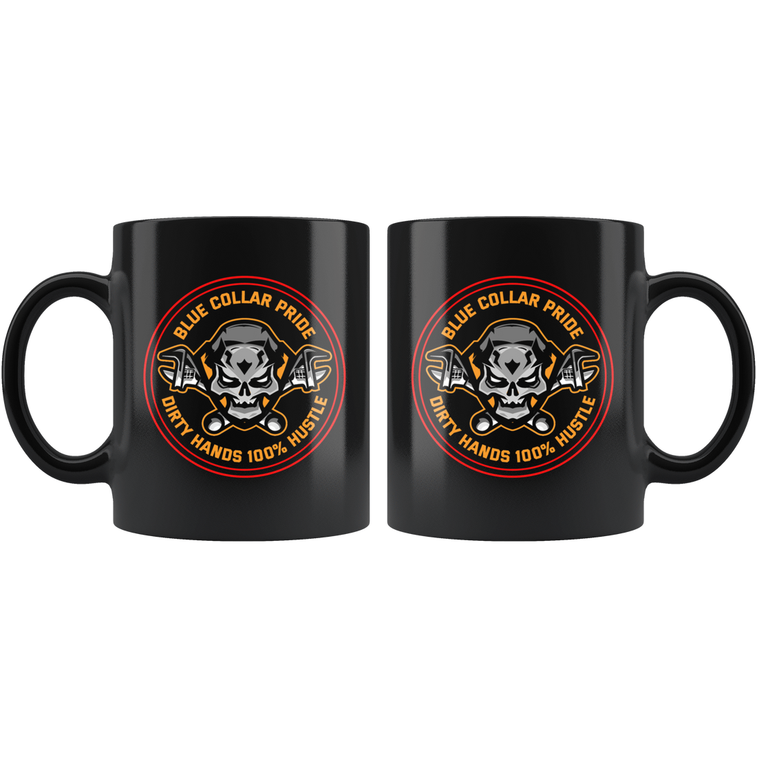 Dirty Hands Hustle Skull Mug