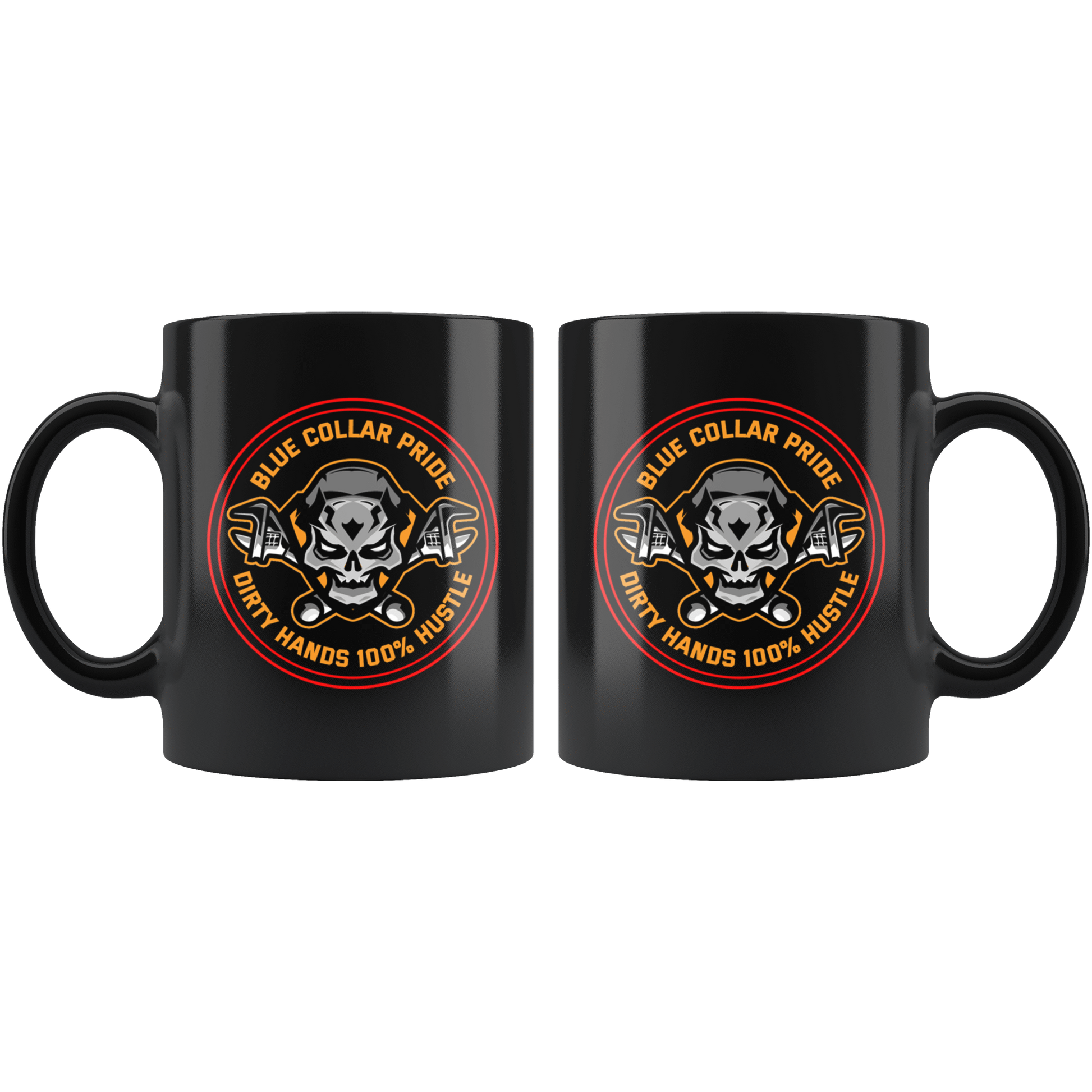 Dirty Hands Hustle Skull Mug