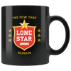 Lone Star Diver Black Coffee Mug 11oz