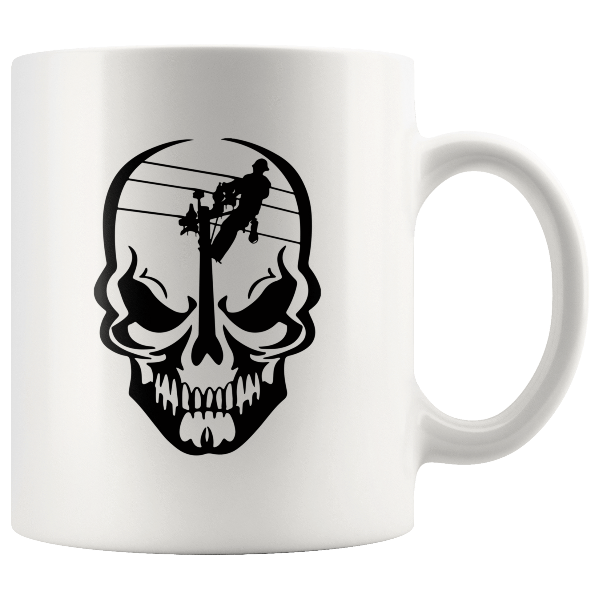 Lineman Skull Mug