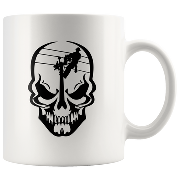 Lineman Skull Mug