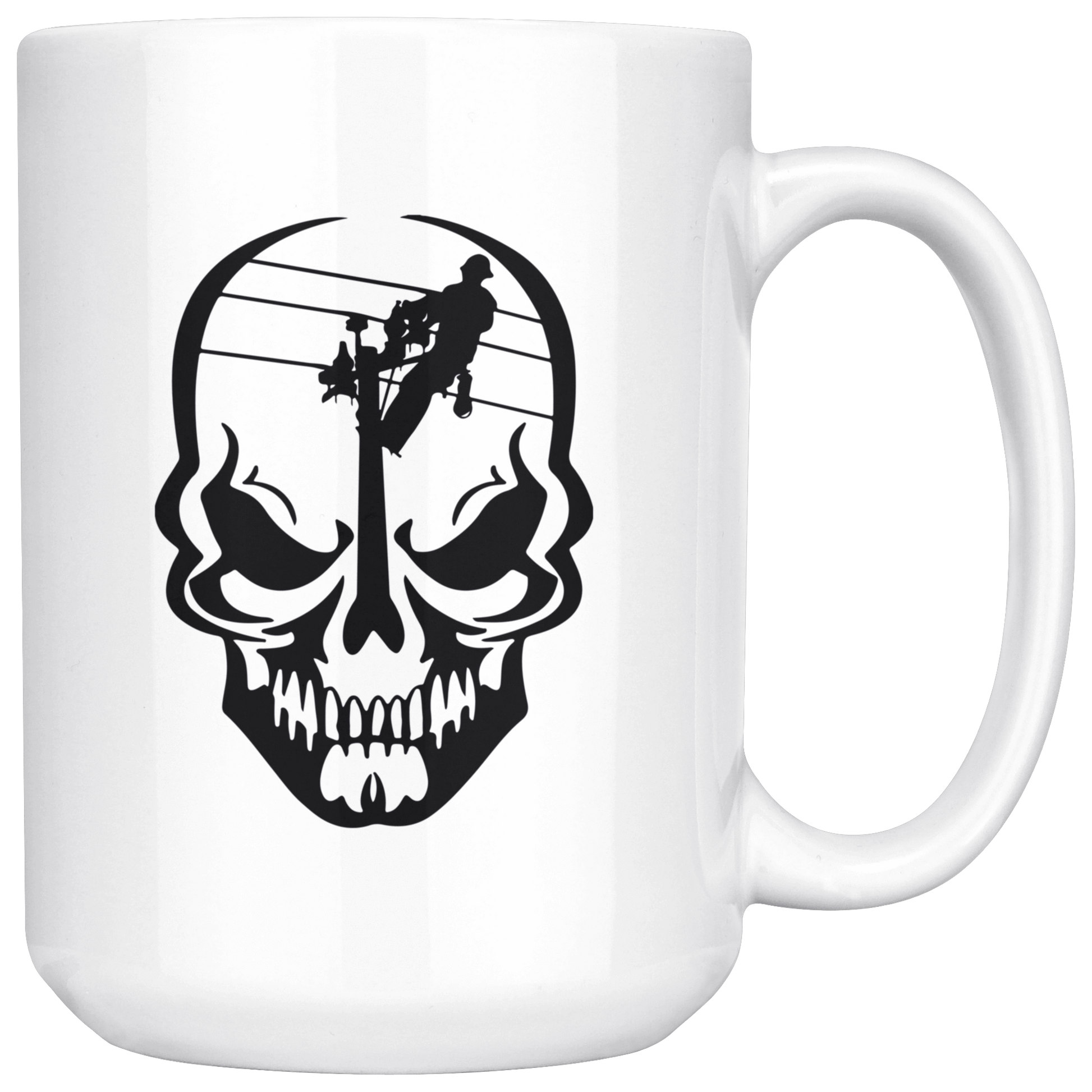 Lineman Skull Mug