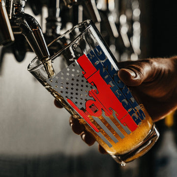 American Pipeline Strong Pint Glass