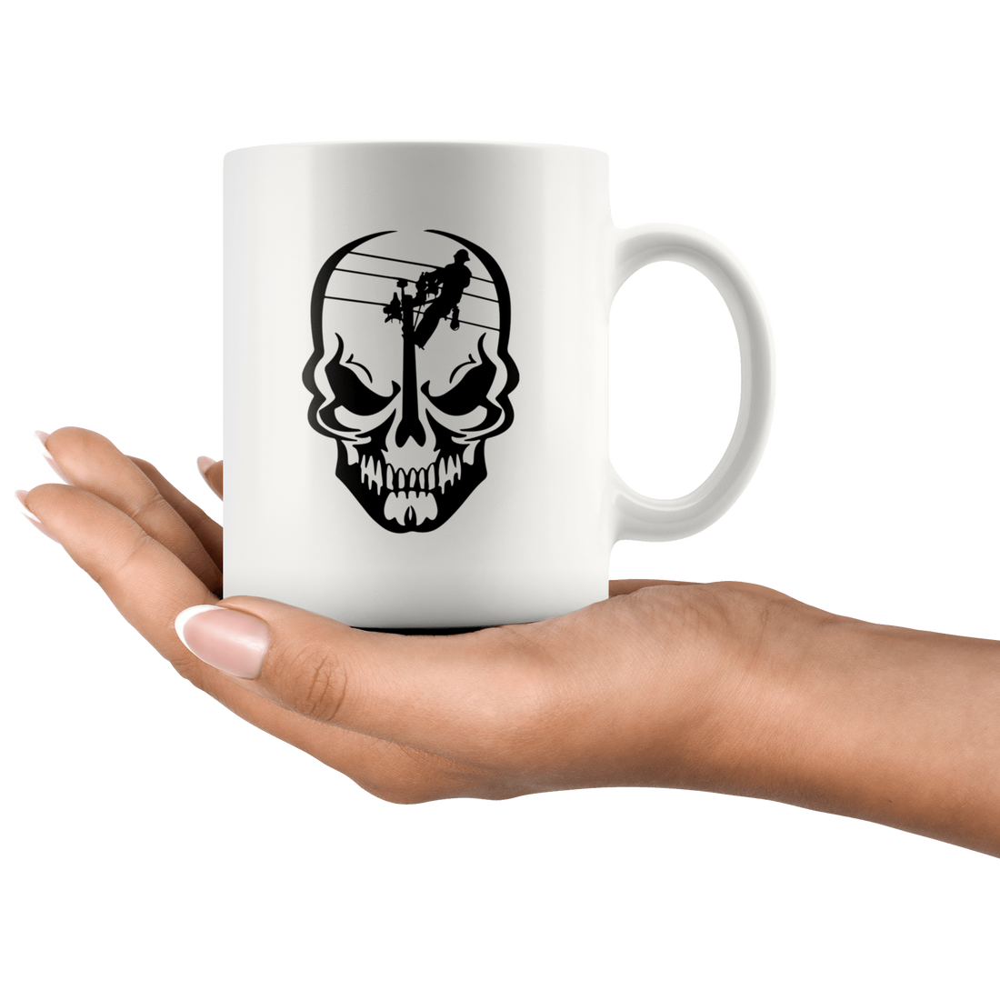 Lineman Skull Mug