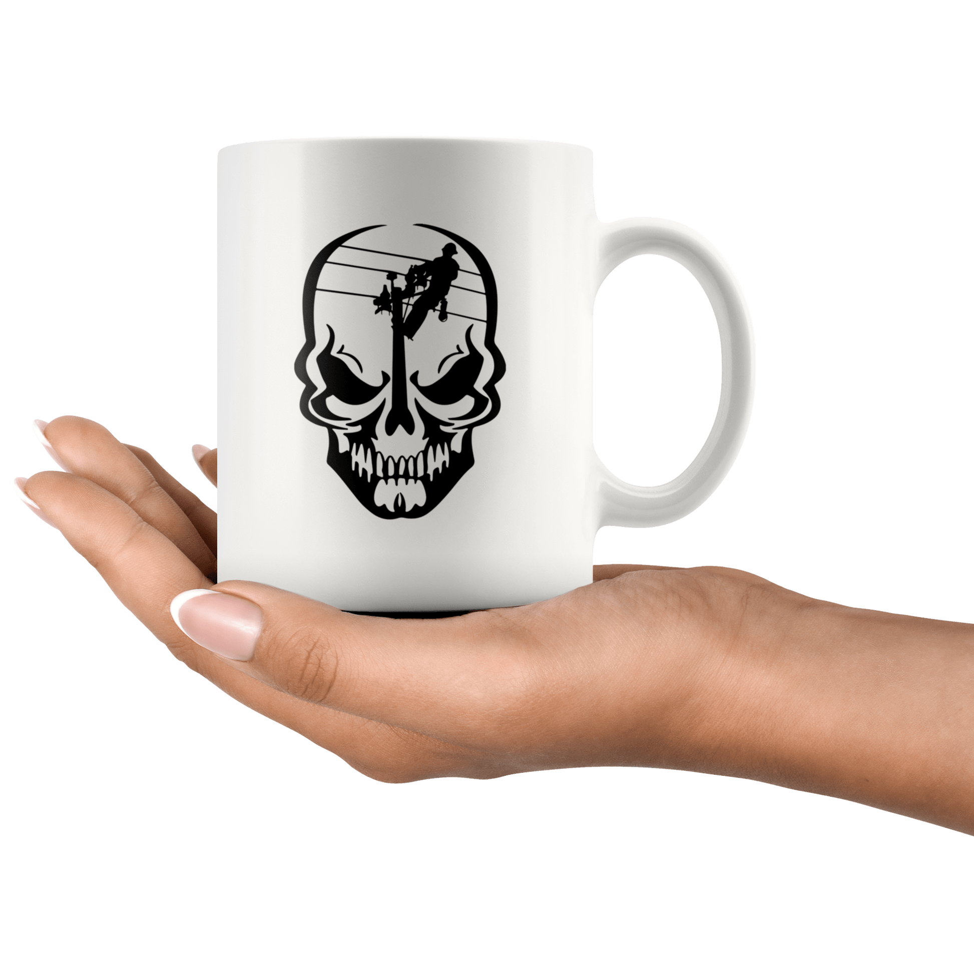 Lineman Skull Mug