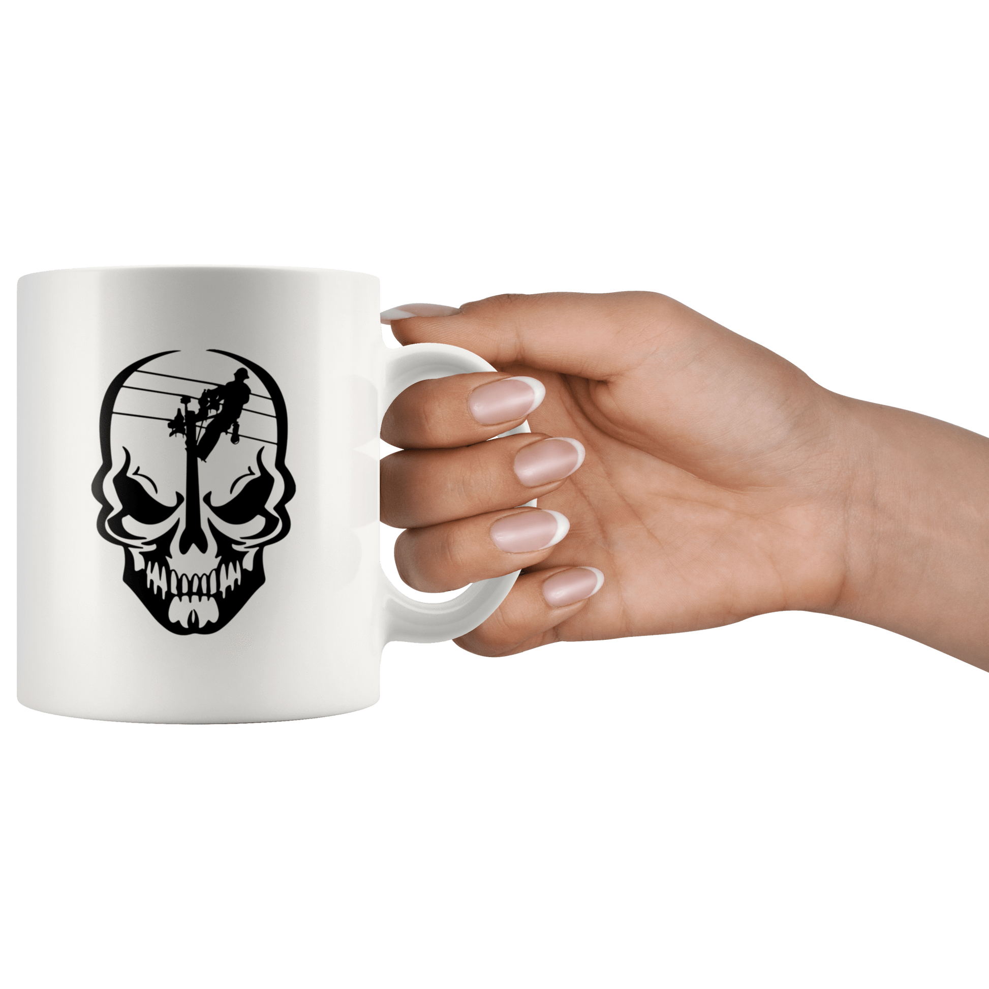 Lineman Skull Mug