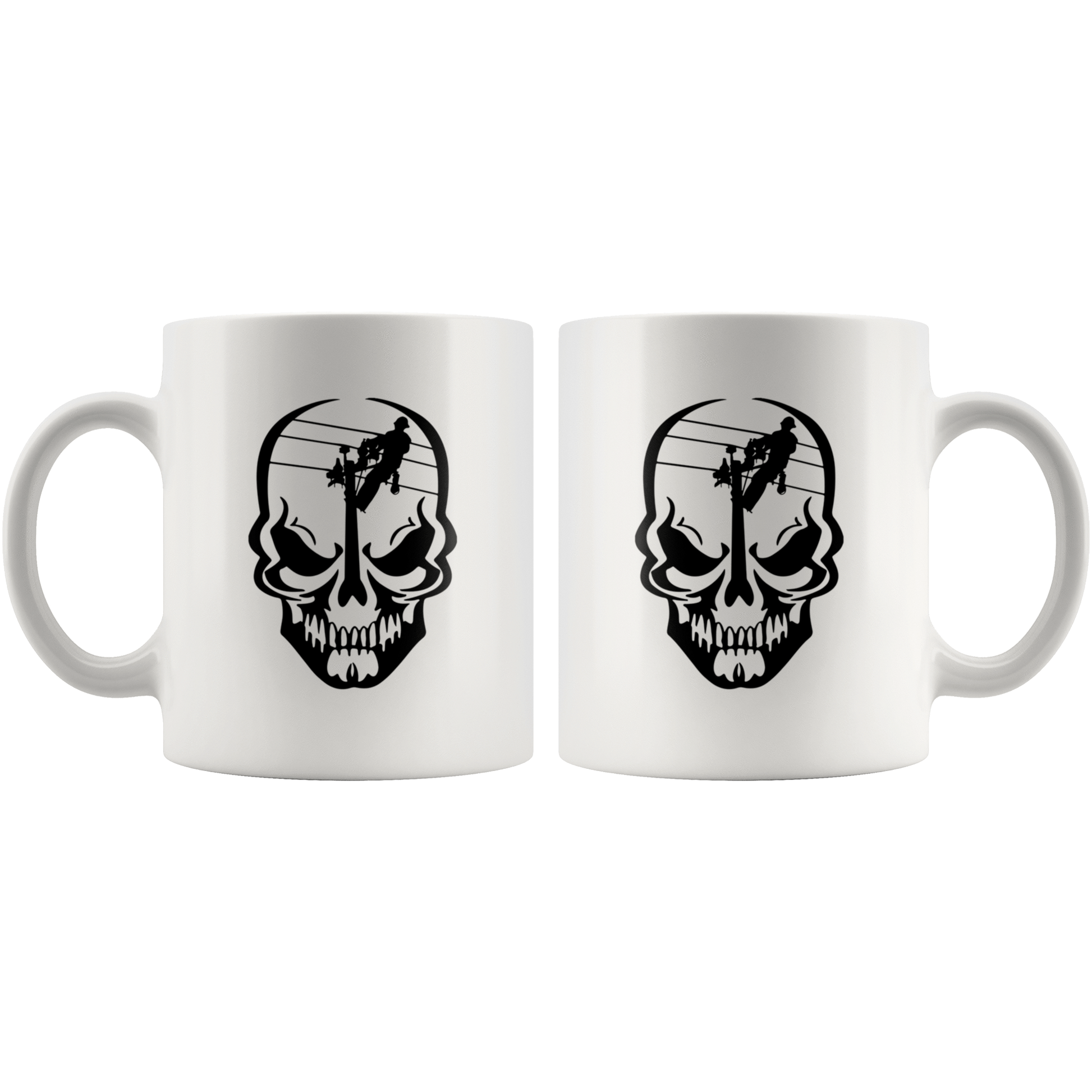 Lineman Skull Mug