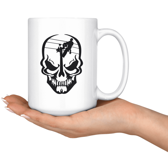 Lineman Skull Mug