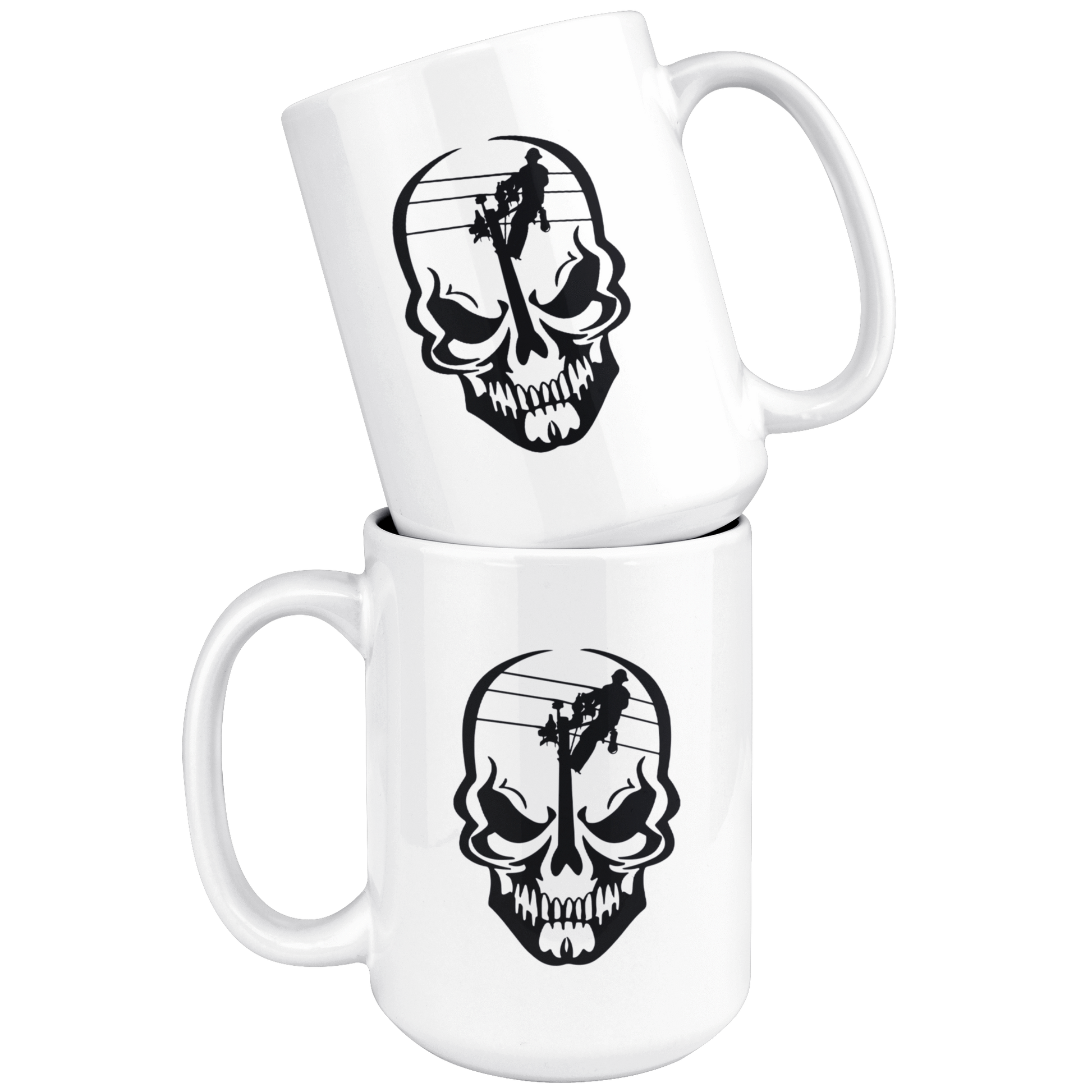 Lineman Skull Mug