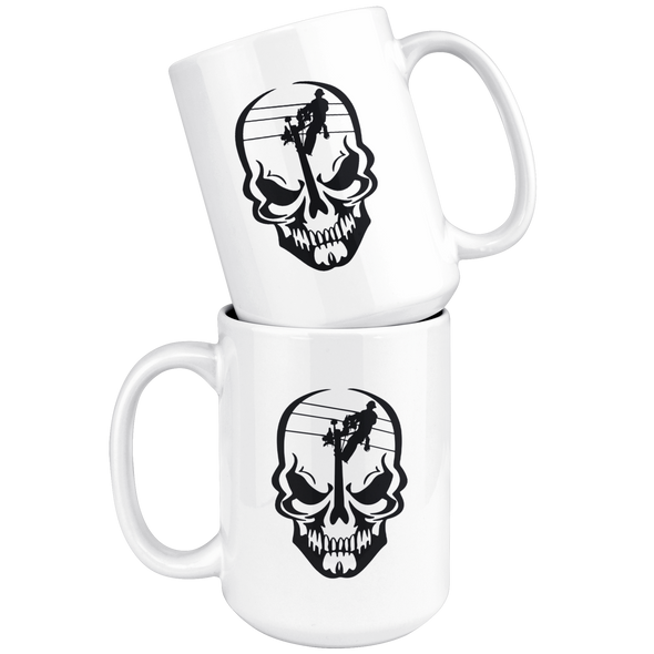 Lineman Skull Mug