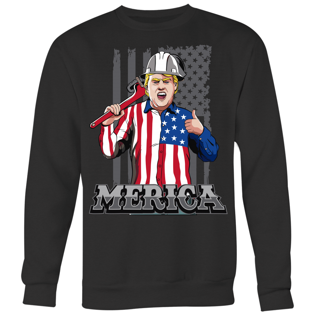 Trump Merica Black Tshirt