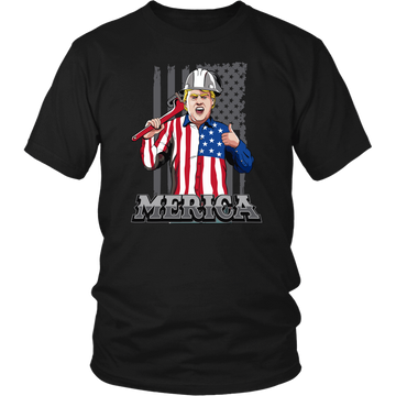 Trump Merica Black Tshirt
