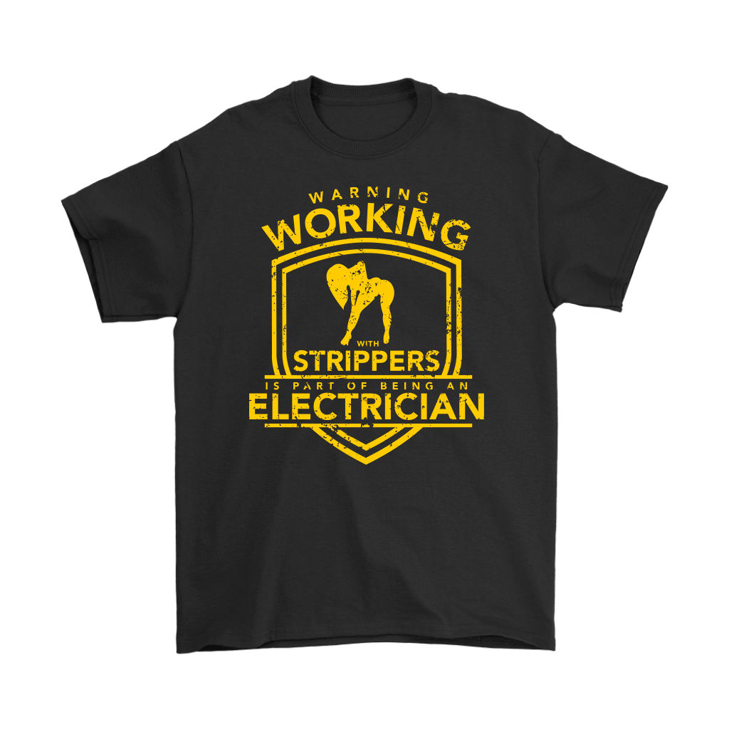 Electrician - Warning Working with Strippers Front