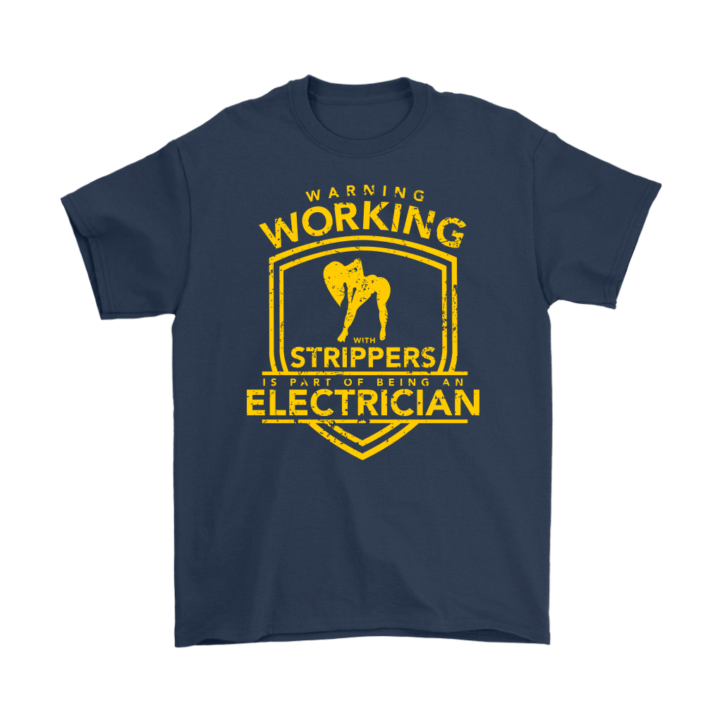 Electrician - Warning Working with Strippers Front