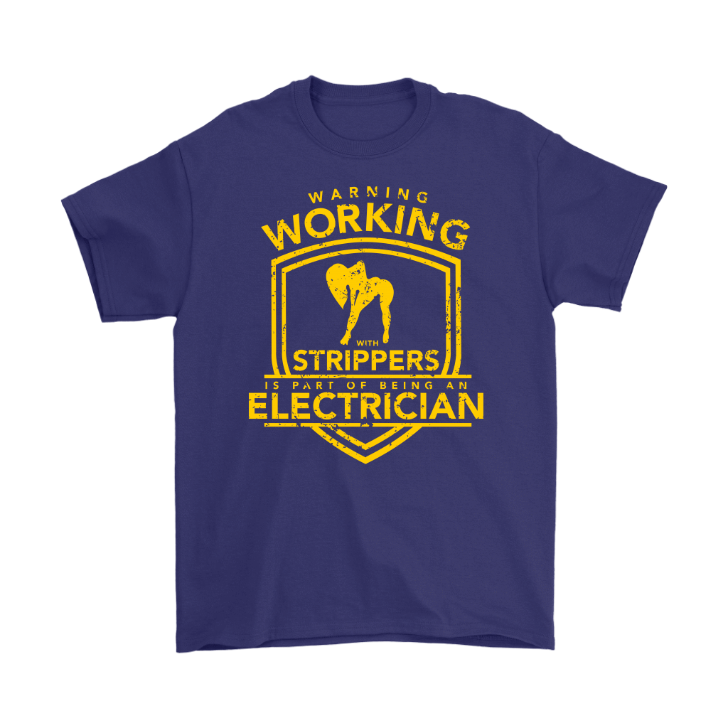 Electrician - Warning Working with Strippers Front
