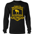 Electrician - Warning Working with Strippers Front
