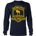 Electrician - Warning Working with Strippers Front