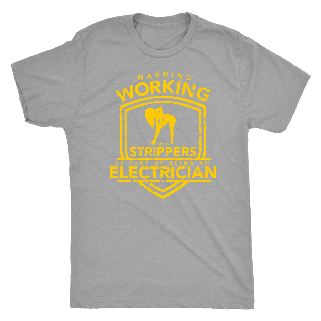 Electrician - Warning Working with Strippers Front