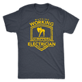 Electrician - Warning Working with Strippers Front