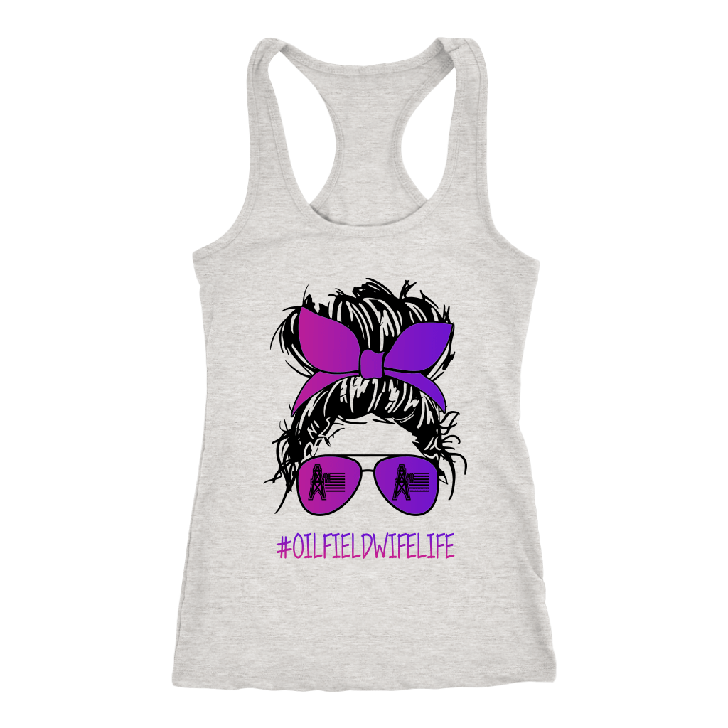 American Oilfield Wife Life Purple