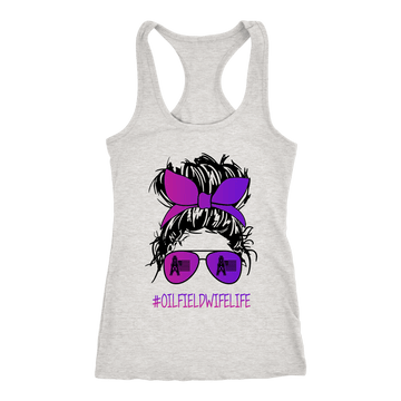 American Oilfield Wife Life Purple