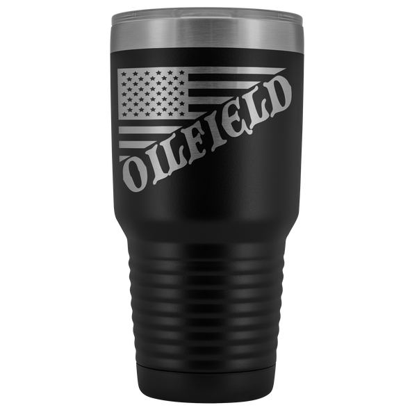 American Oilfield Diagonal Flag  30 oz Tumbler