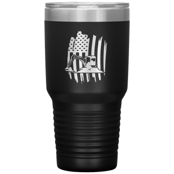 American Pipeliner Verticle Flag 30 oz Tumbler