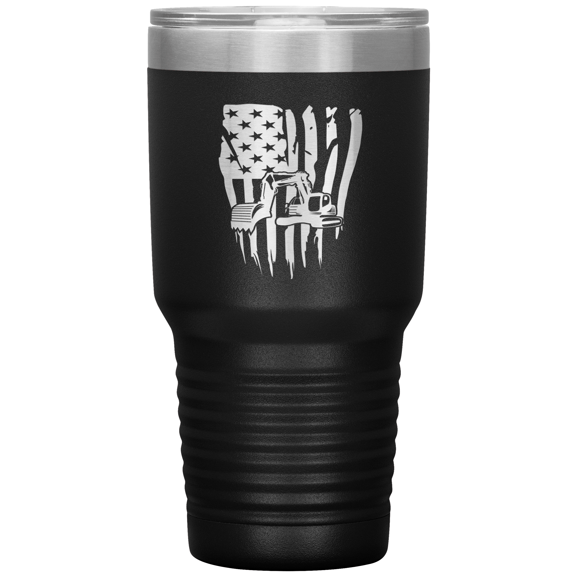 American Pipeliner Verticle Flag 30 oz Tumbler