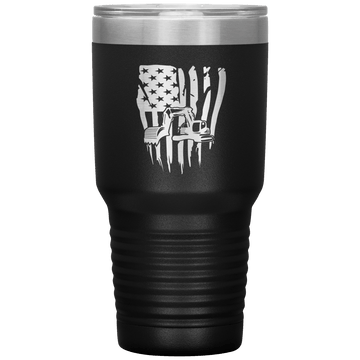 American Pipeliner Verticle Flag 30 oz Tumbler