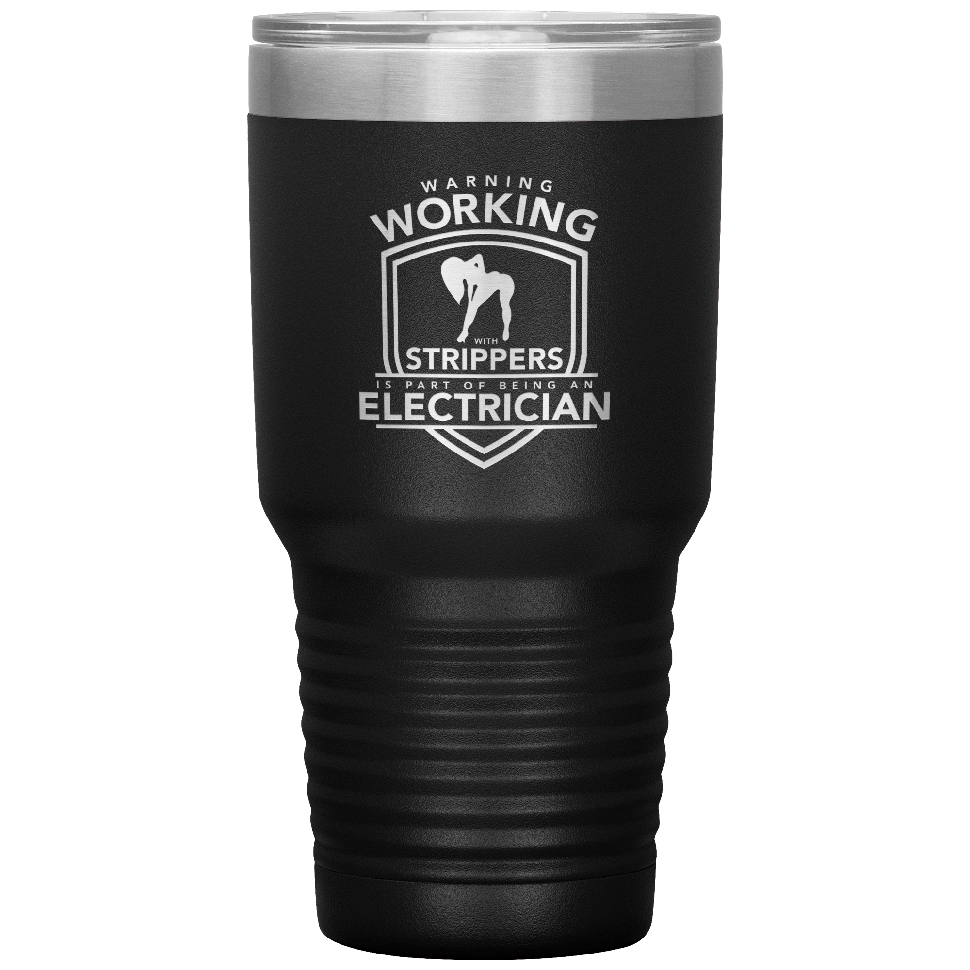 Electrician - Warning Working with Strippers Tumbler